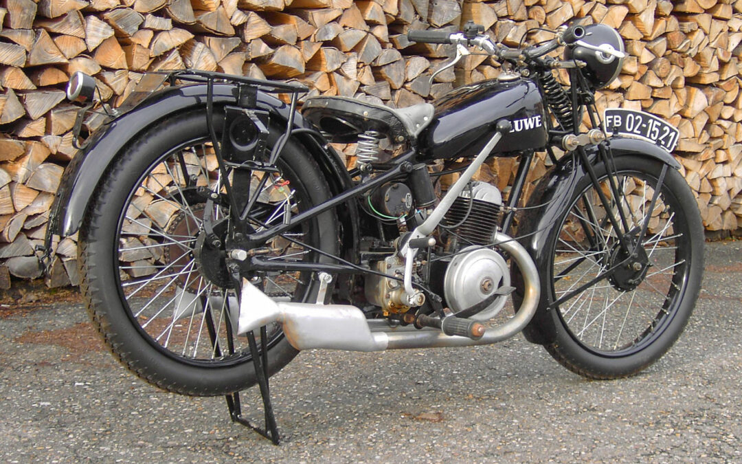 Oldtimermotorrad LUWE 200 wieder daheim