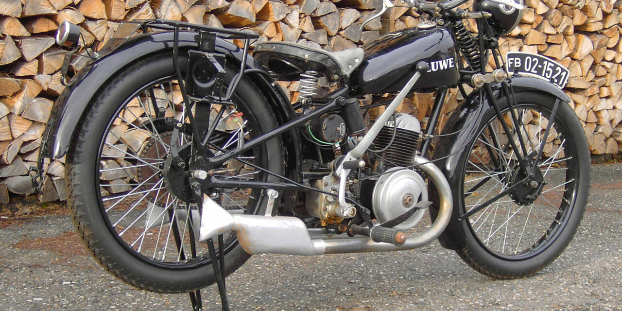 Oldtimermotorrad LUWE 200 wieder daheim